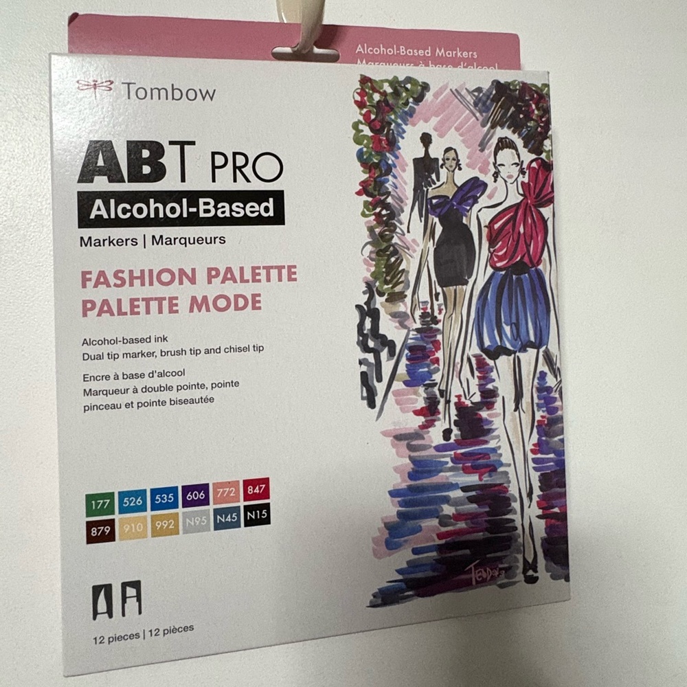 Fashion palette 12 Tombow dual ended alcohol markers new in package